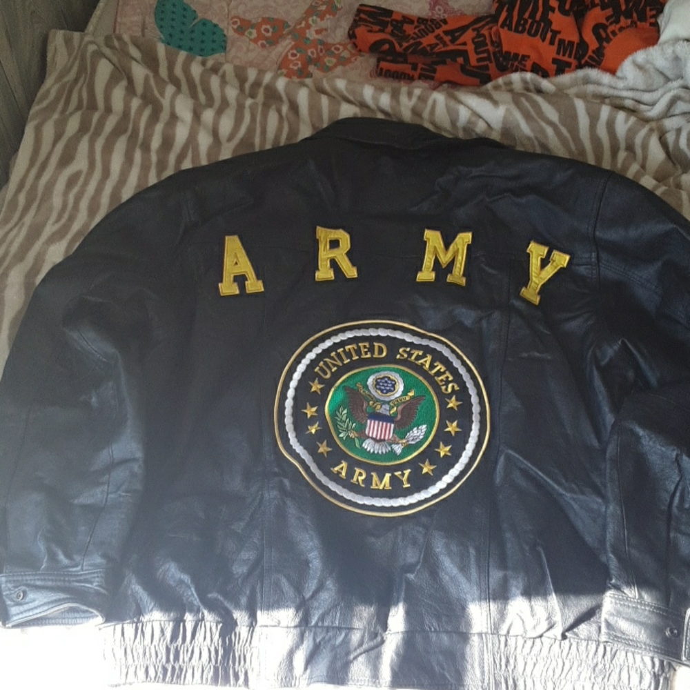 LEATHER UNITED STATES ARMY JACKET